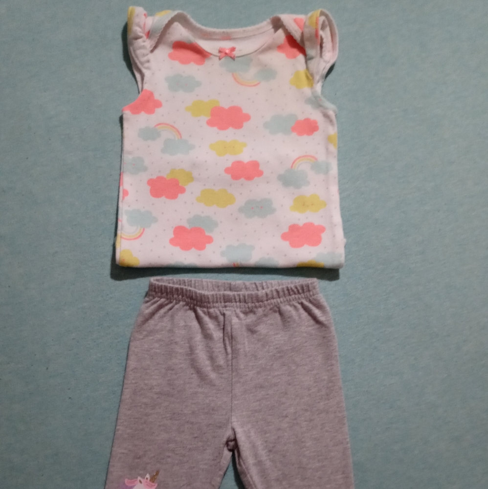 Carter's 2 piece baby girls outfit